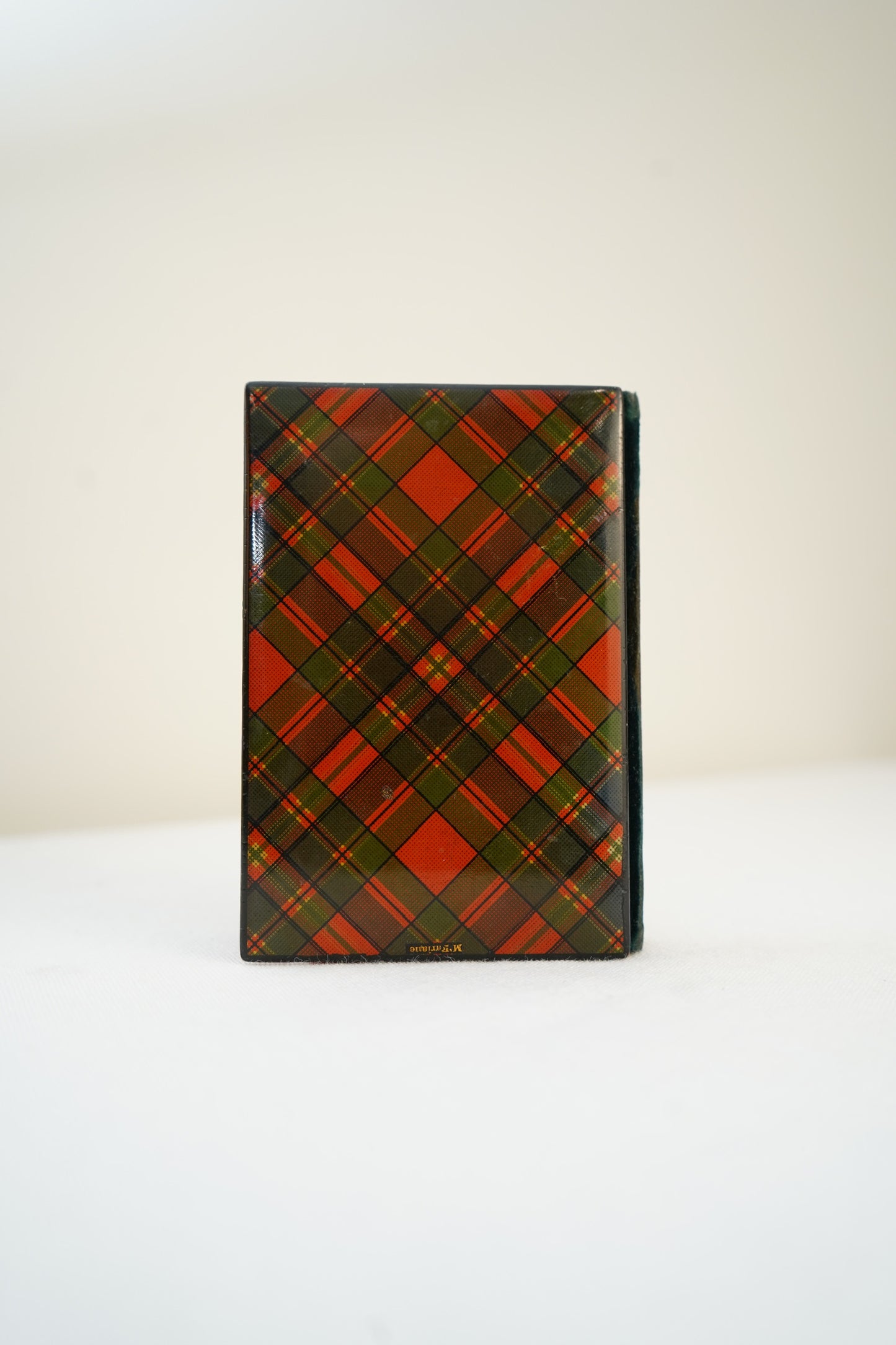 Victorian Scottish Tartanware Aide Memoire Pocket Notebook c. 1860–1880