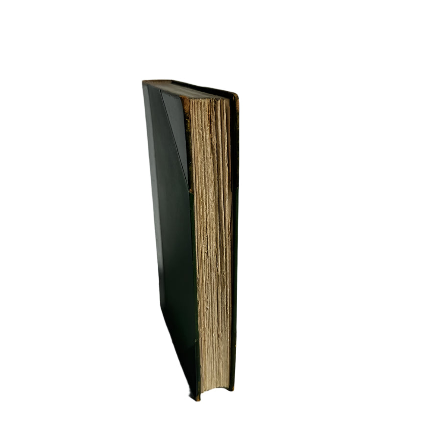 "Selected Poems of Francis Thompson" Faded Green / Brown Half Leather Book, Circa 1910-1925