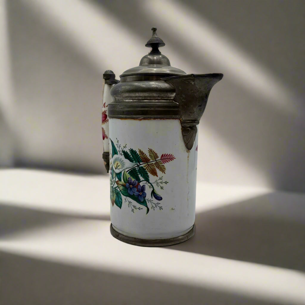 Victorian Porcelain Decorated Teapot