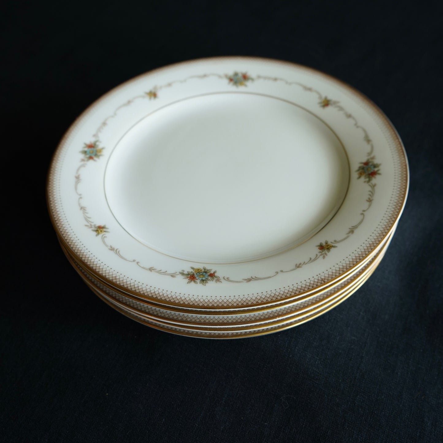 Mid-Century Noritake ‘Joanne’ Bone China Side Plates (Set of 5)