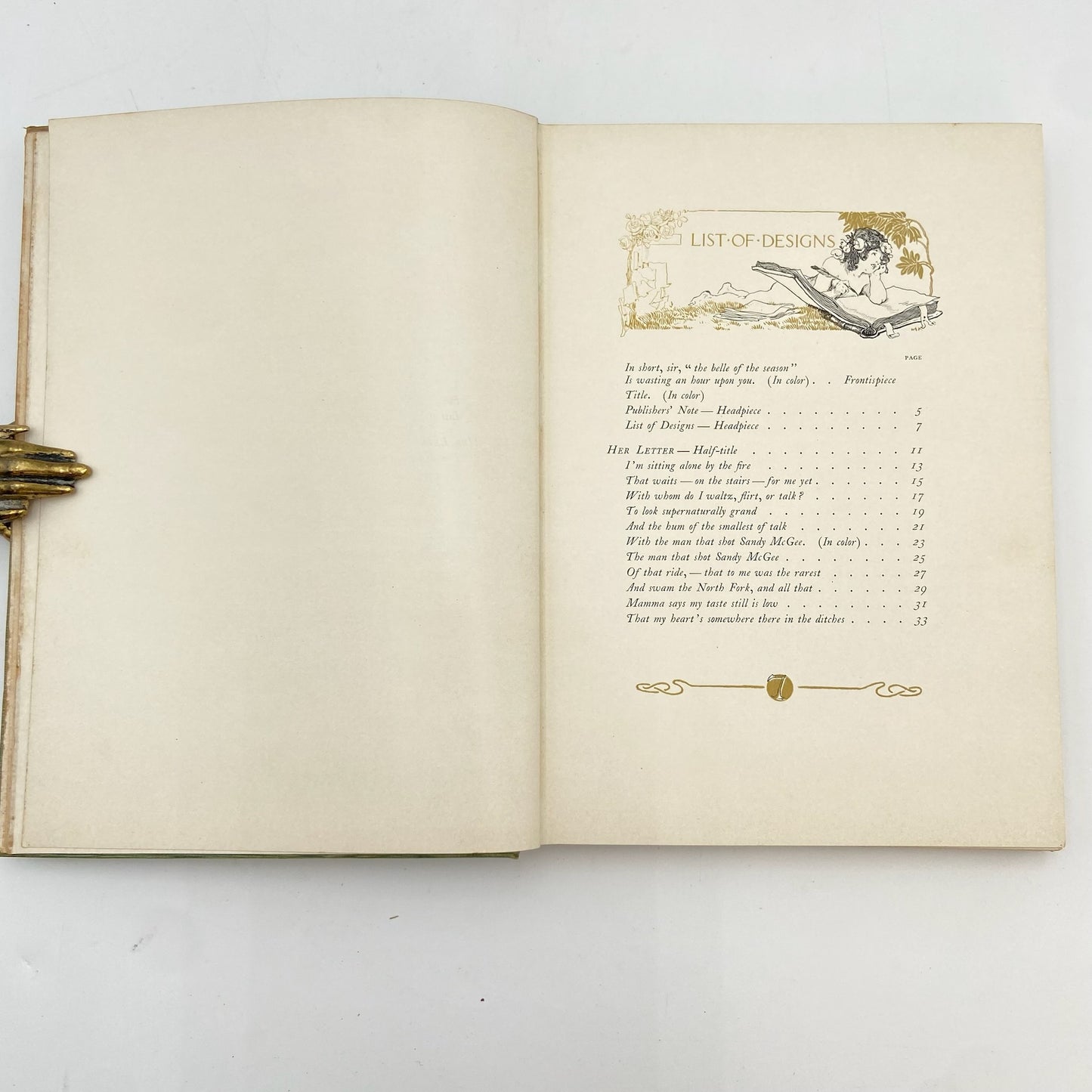 1905 "Her Letter" Victorian Cloth Book