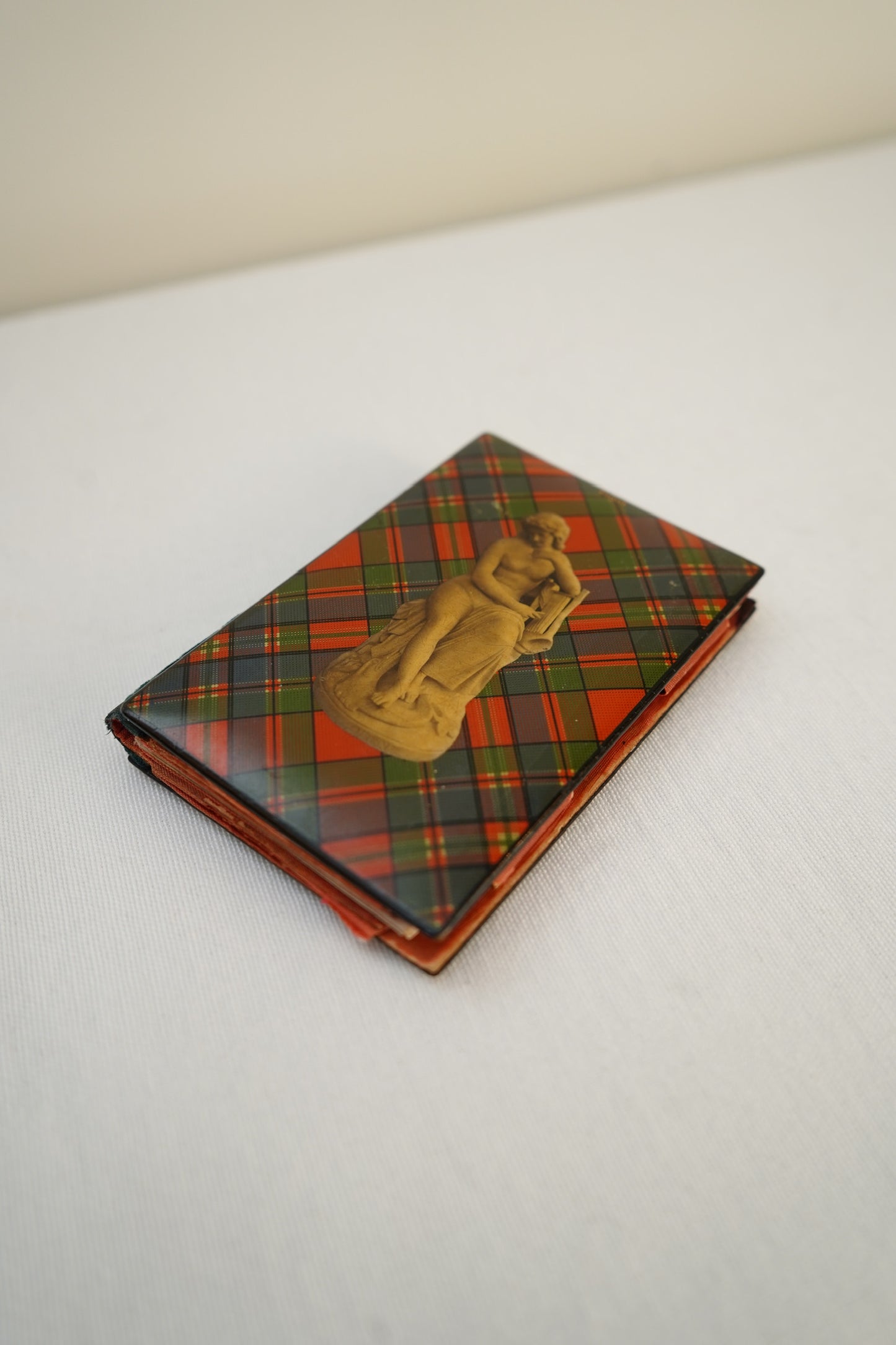 Victorian Scottish Tartanware Aide Memoire Pocket Notebook c. 1860–1880