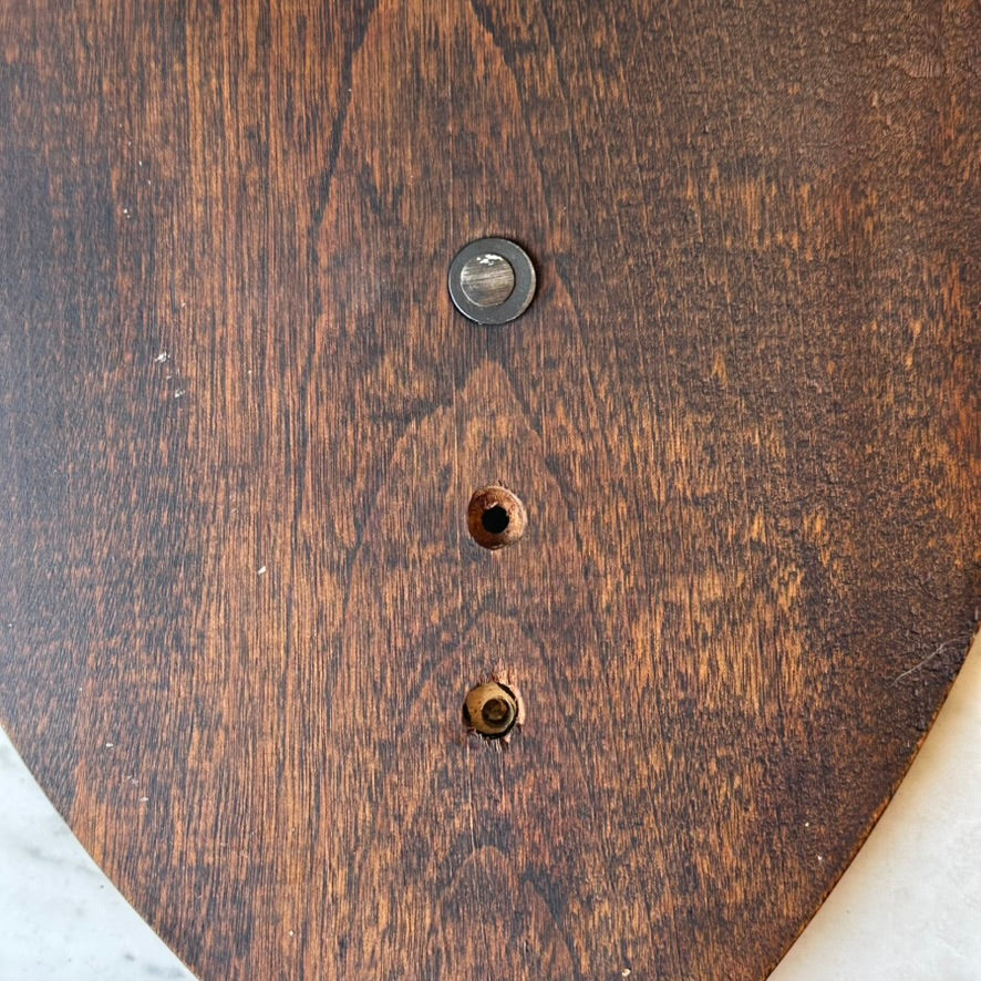 Vintage Kappa Psi Fraternity Brass Crest Plaque on Shield Backing