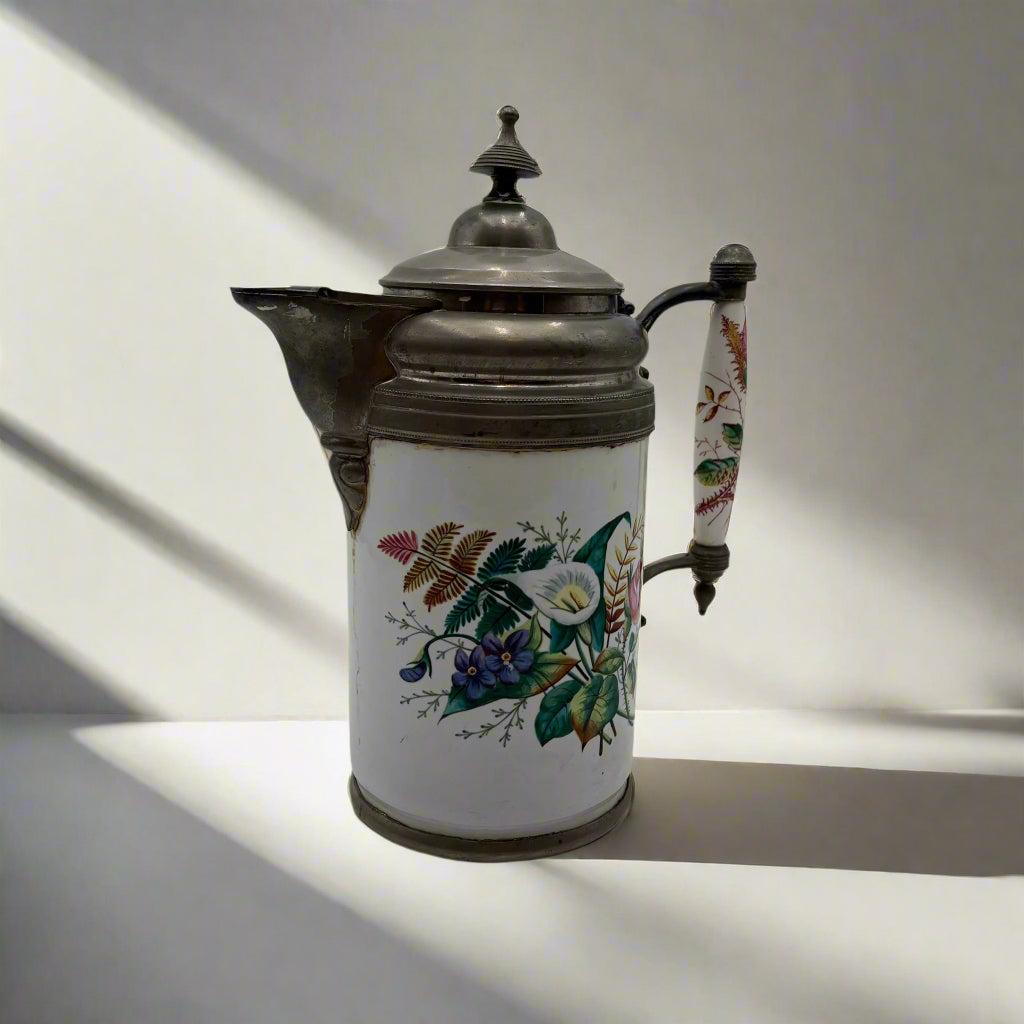 Victorian Porcelain Decorated Teapot