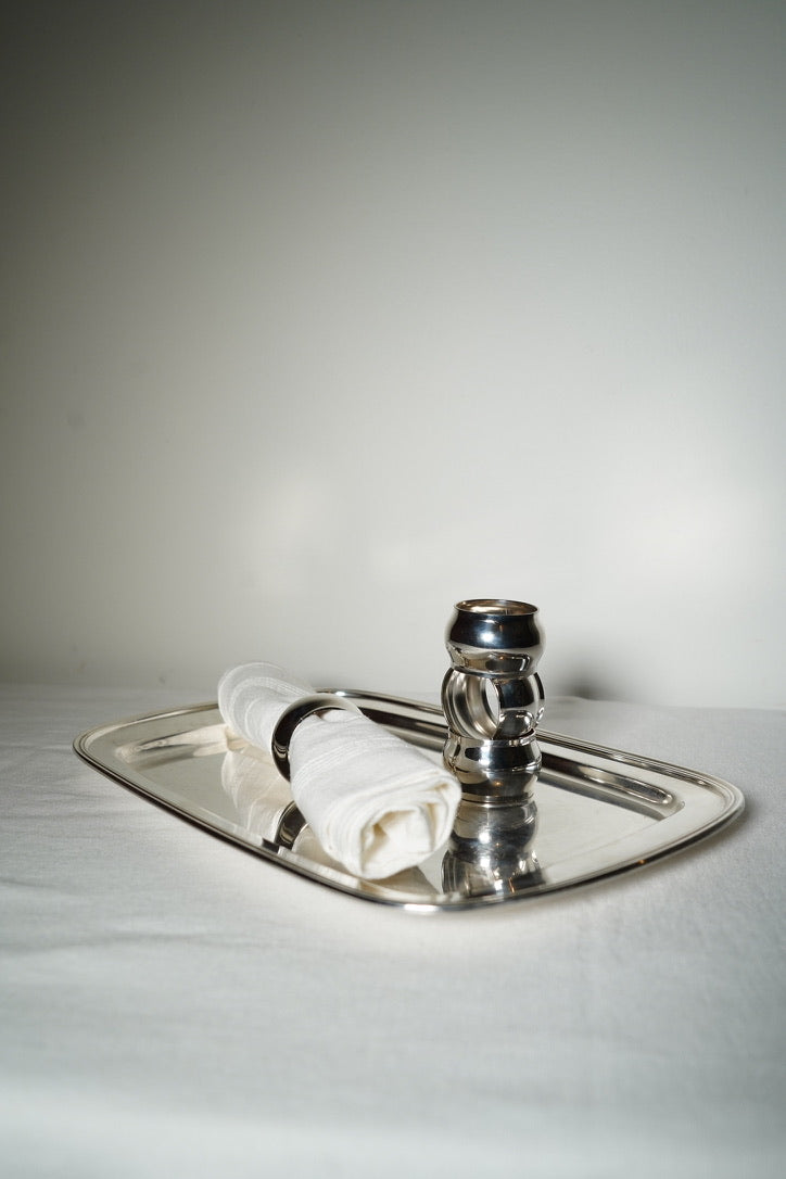 Silver Plated Napkin Rings Set of 4