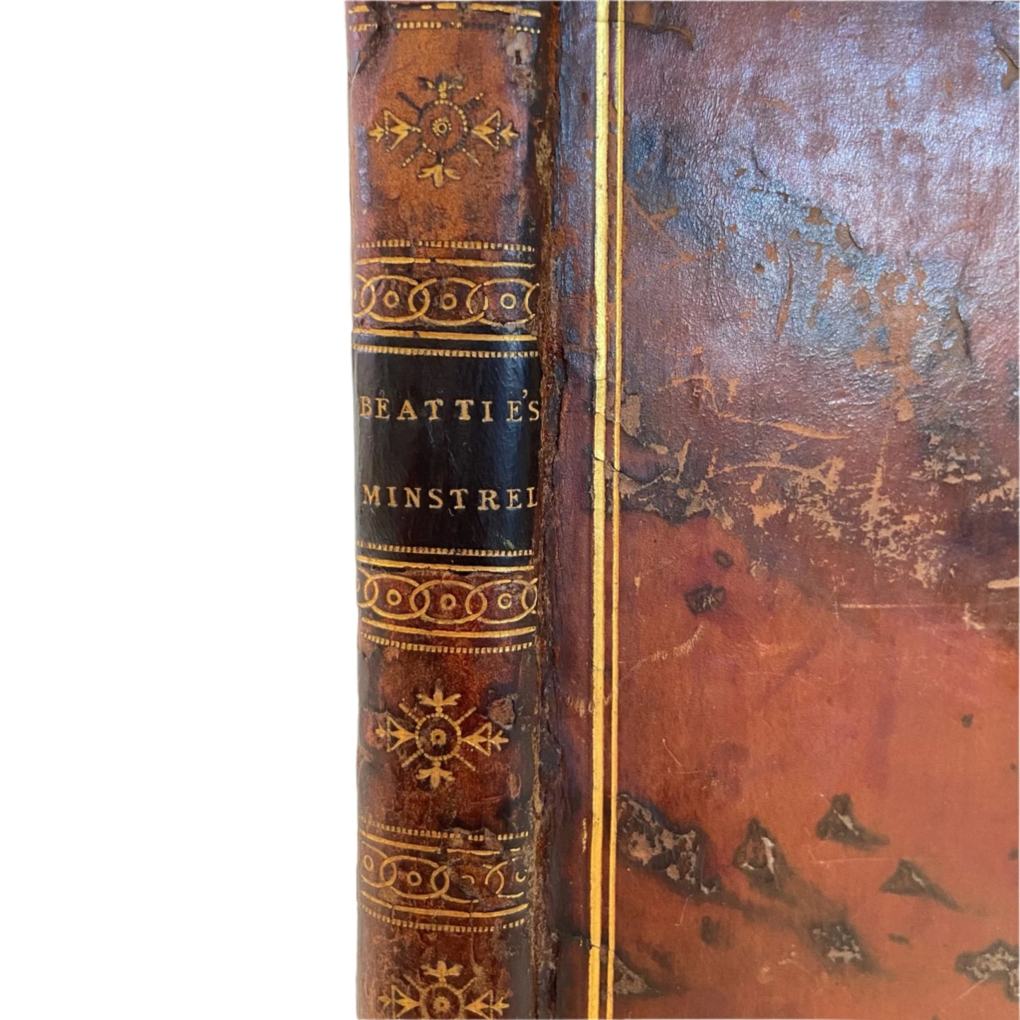 1807 "The Minstrel" Full Brown Calf Leather Book