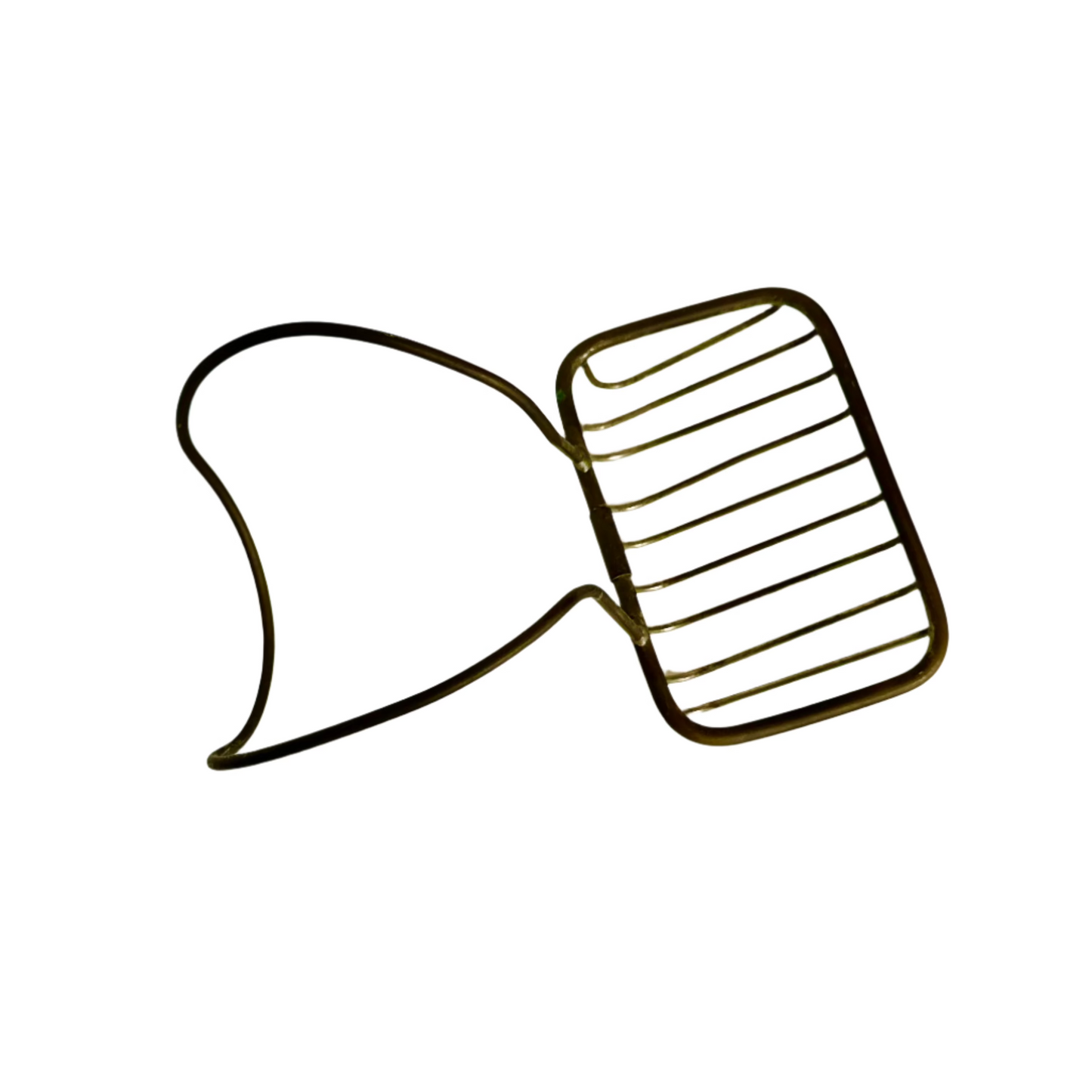 Antique Brass Tub-Mounted Soap Holder Basket