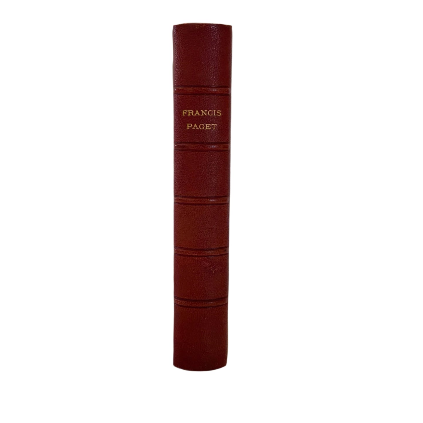 1912 "Francis Paget" Red Half Leather Book