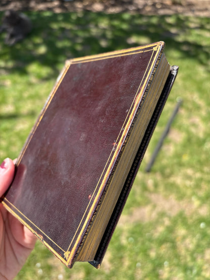 1840 "Der Monat Maria" Purple Full Leather German Book
