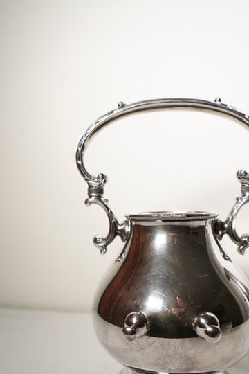 Georgian Castle Silver-Plated Hot Water Kettle by International Silver Co. 1406