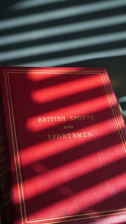1916 “British Sports: Yachting and Rowing" XL Full Morocco Red Leather Book, First Edition