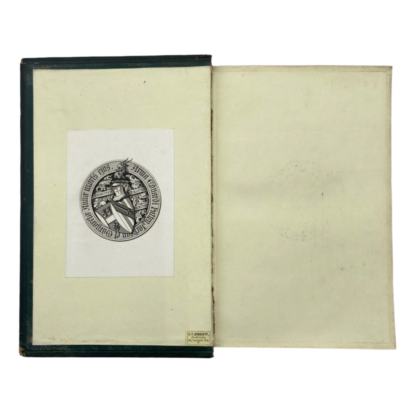 1804 "Marmion" Embossed Green Full Leather Book