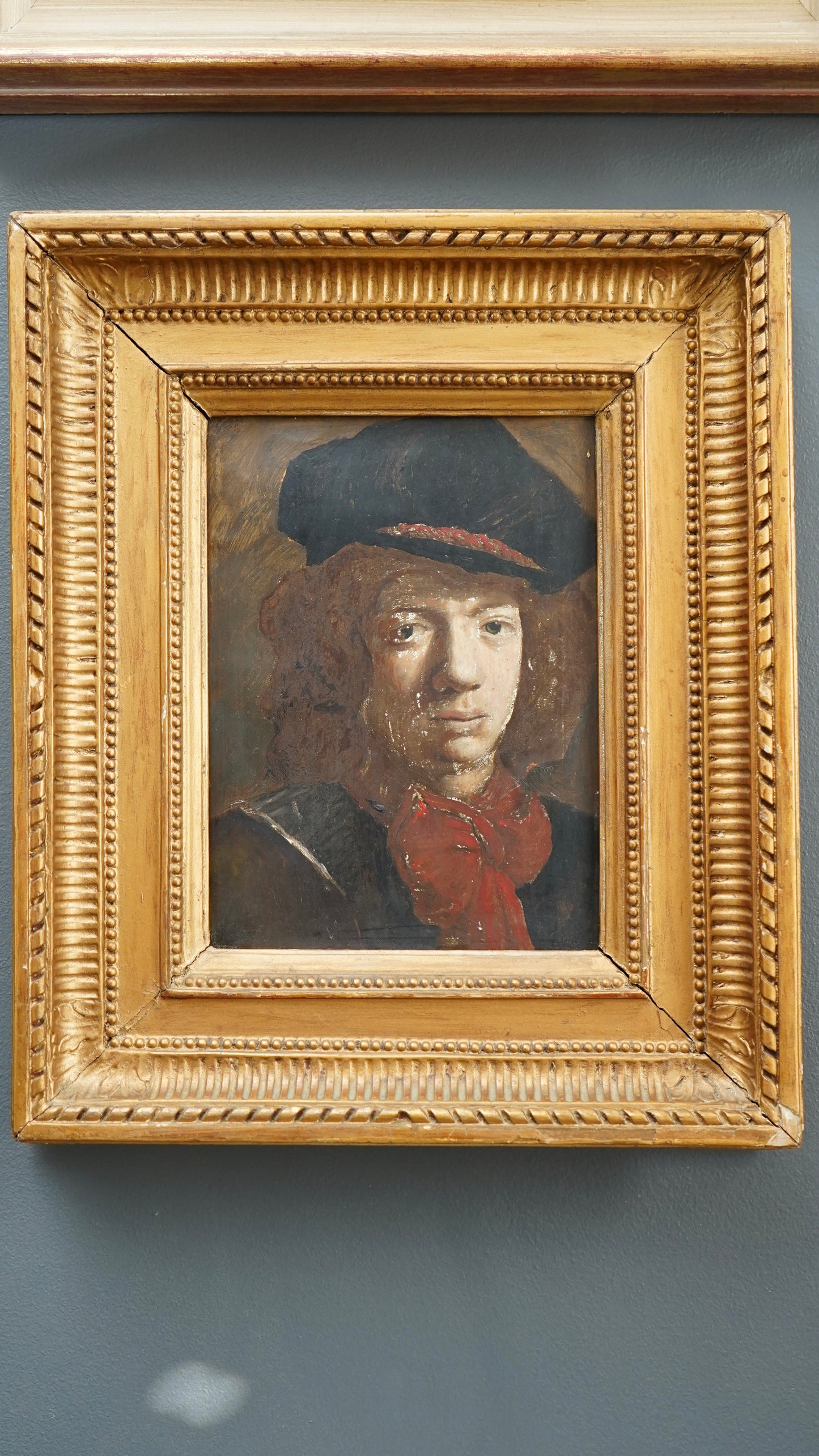 1930 Slade School Portrait Study After the Old Masters | Oil on Board by Gordon Hughes