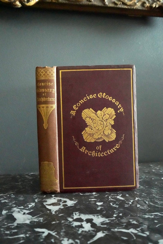 1882 Parker Architectural Glossary Victorian Gilt Cloth