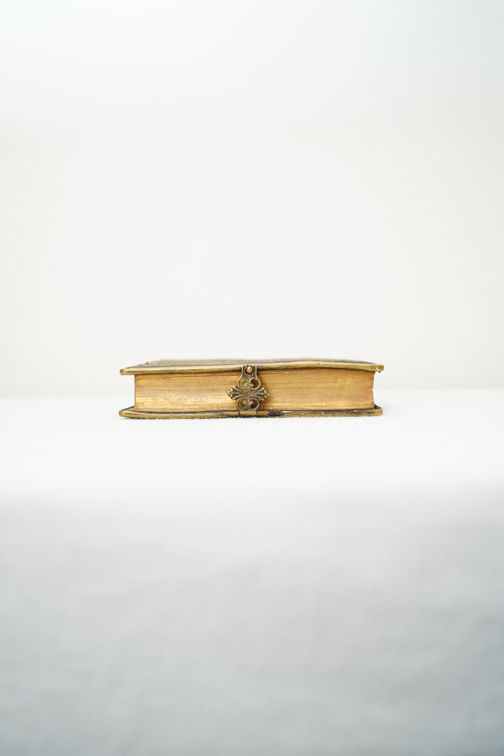 Miniature French Catholic Prayer Book Recueil de Prières Miniature with Clasp and Gilt Edges