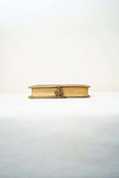 Miniature French Catholic Prayer Book Recueil de Prières Miniature with Clasp and Gilt Edges