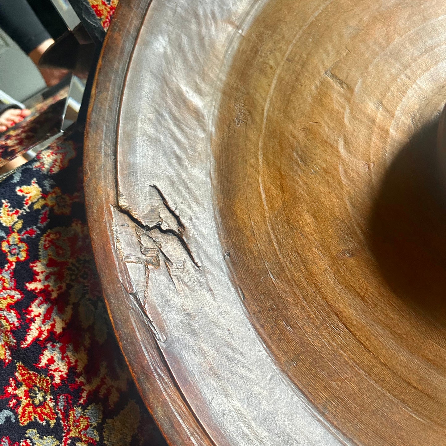 Antique English Carved Oak Sculptural Statement Piece