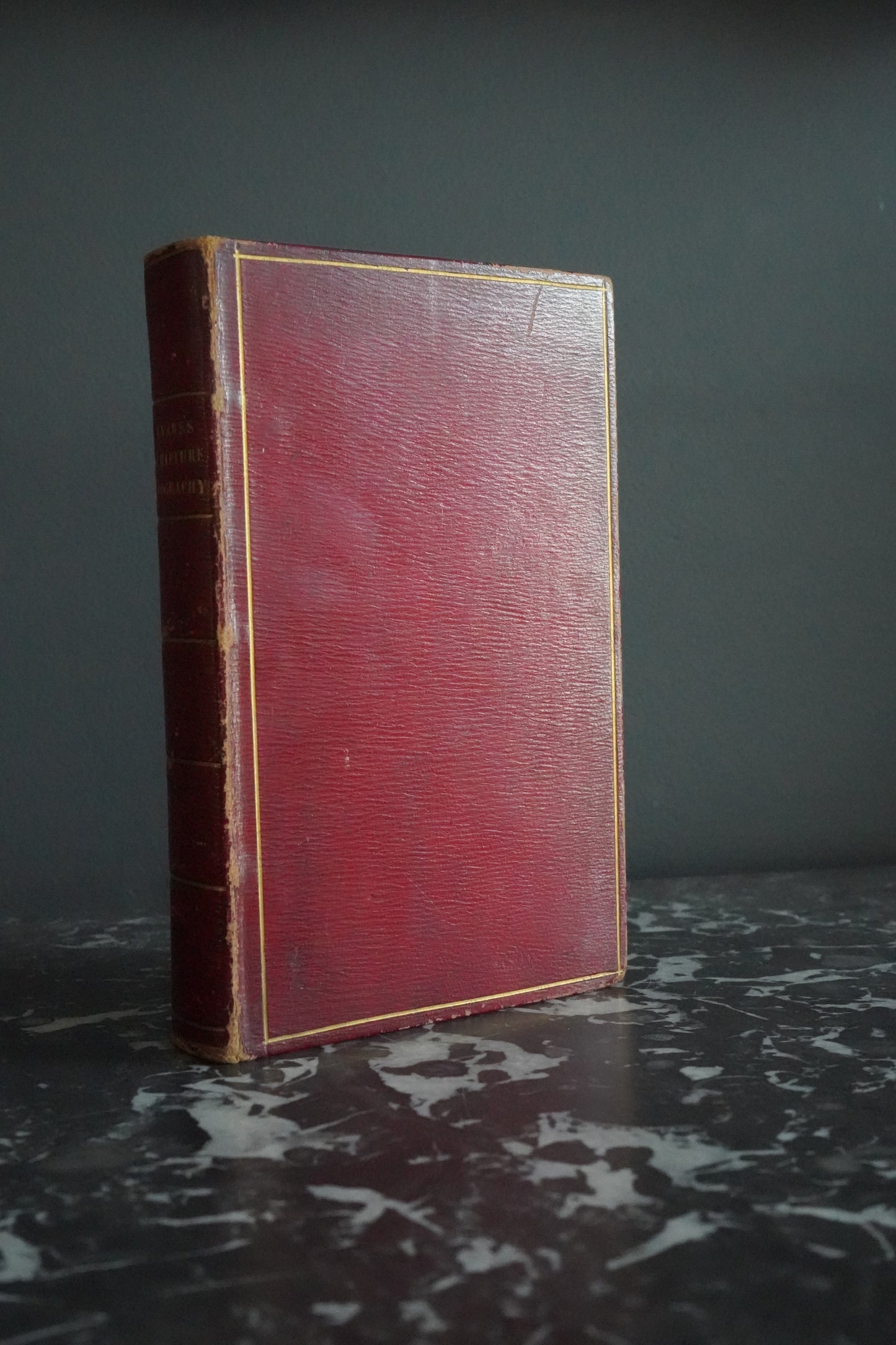 1834 "Scripture Biography" Religious Red Full Leather Book