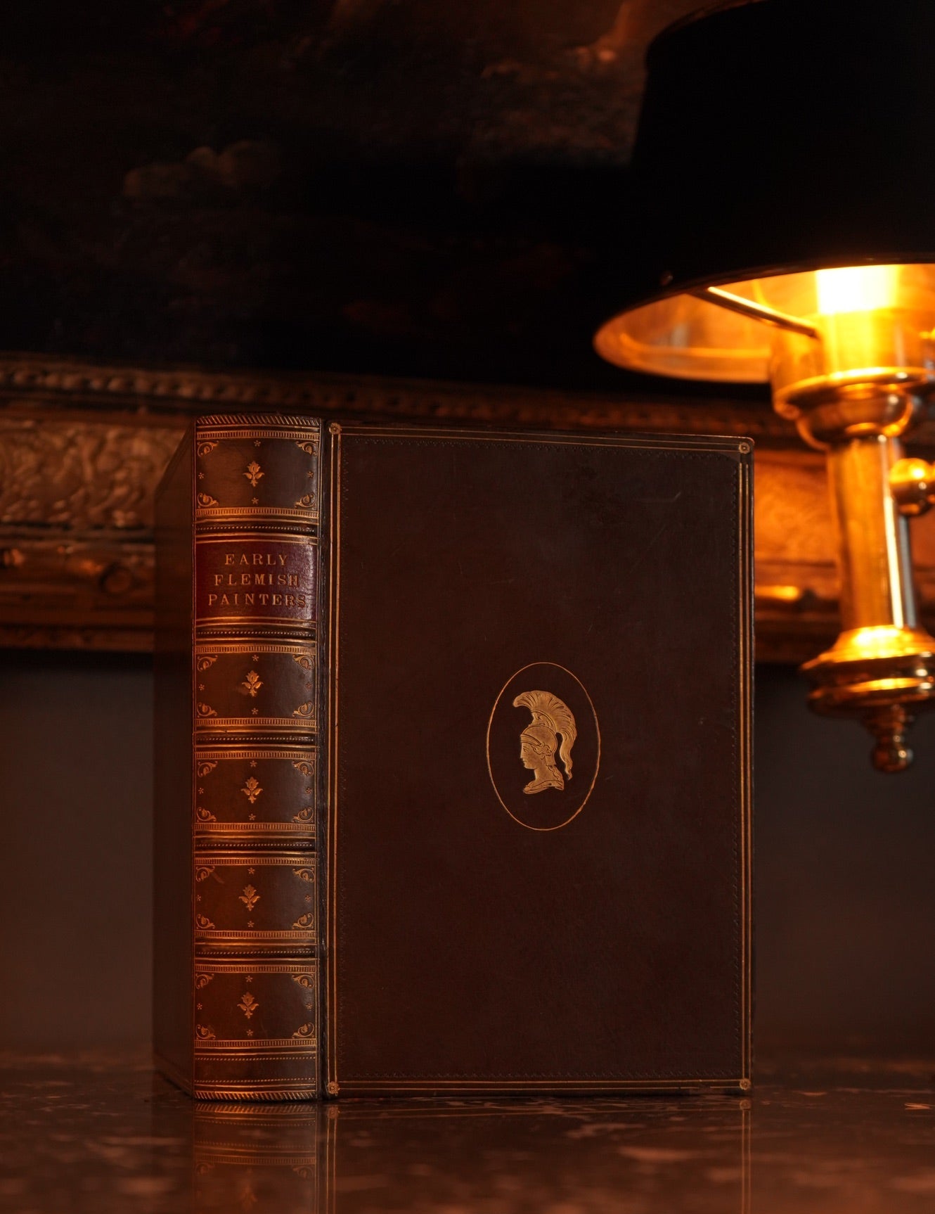 1872 " The Early Flemish Painters: Notices of Their Lives and Works" Full Leather Book