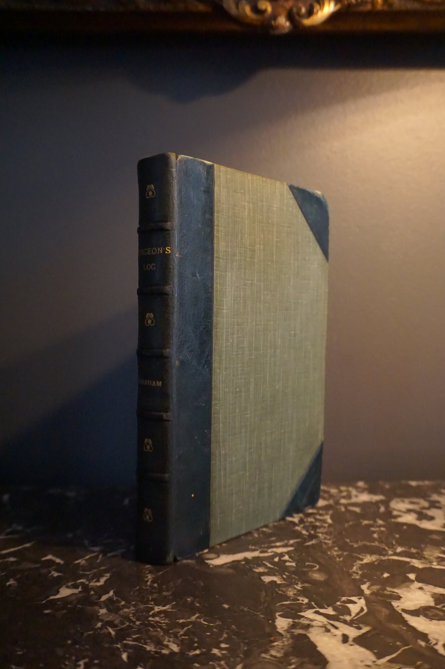 1916 "The Surgeon’s Log" Green Half Leather Book