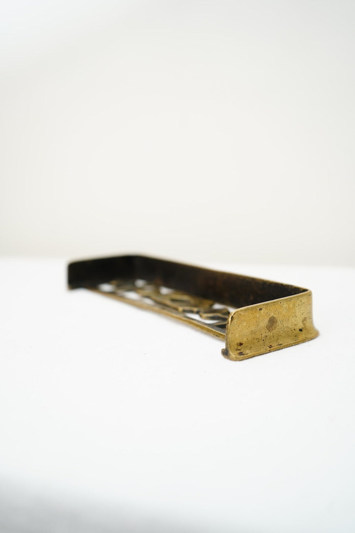 Antique English Mini Brass Riser