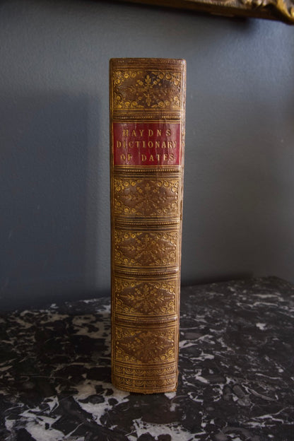1857 Haydn’s Dictionary of Dates Full Leather Victorian Reference