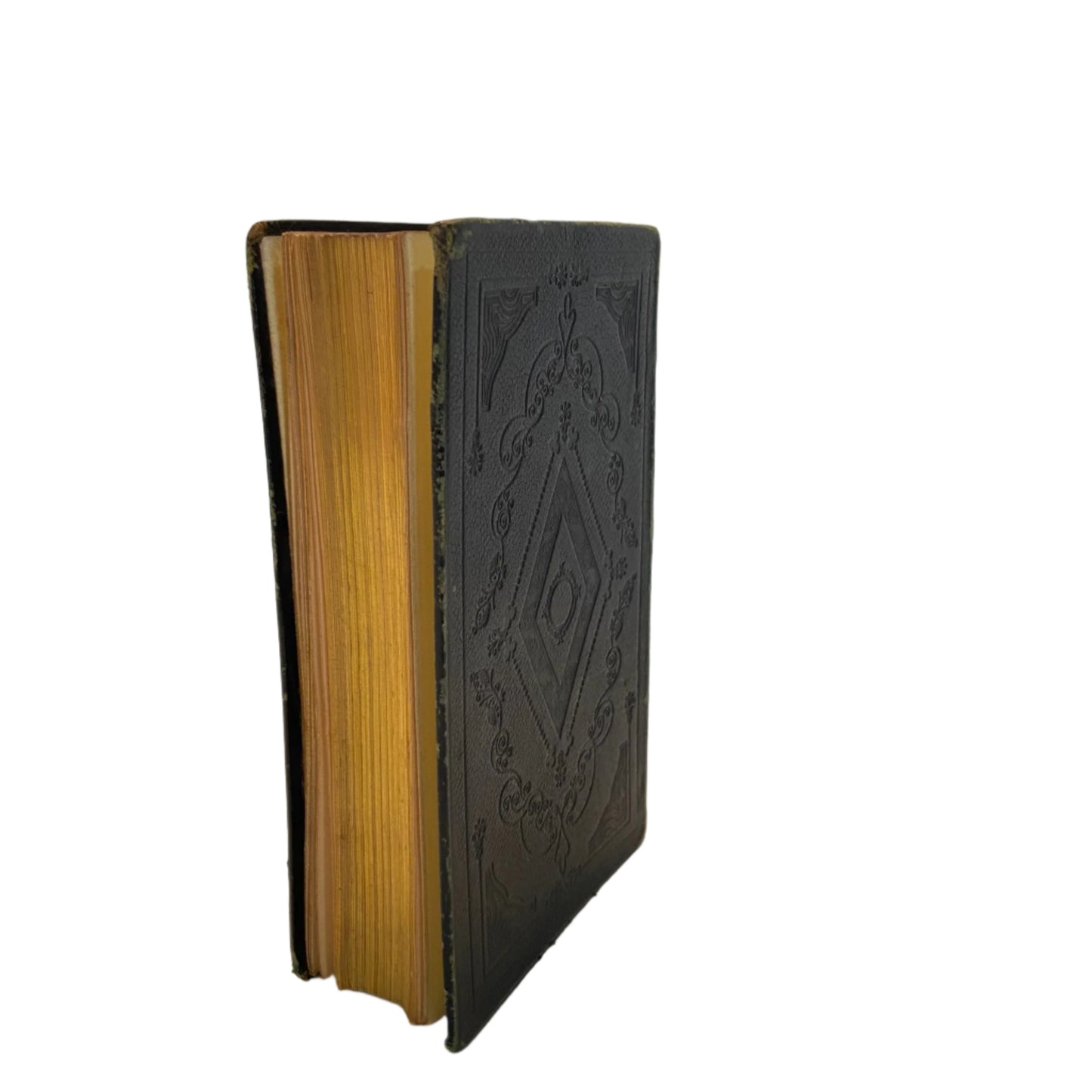 1839 "The Poetical Works of Collins, Gray" Small Full Black Leather Book