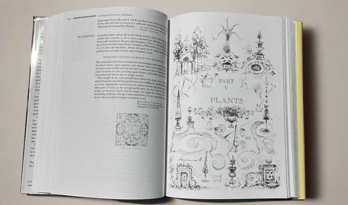 "A Celebration of Gardens" Coffee Table Book, Vintage Coffee Table Book