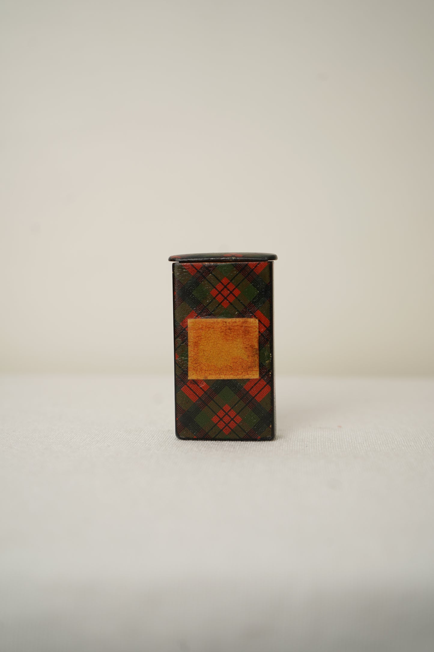 Victorian Scottish Tartanware Sliding Stamp Box, c. 1860–1890
