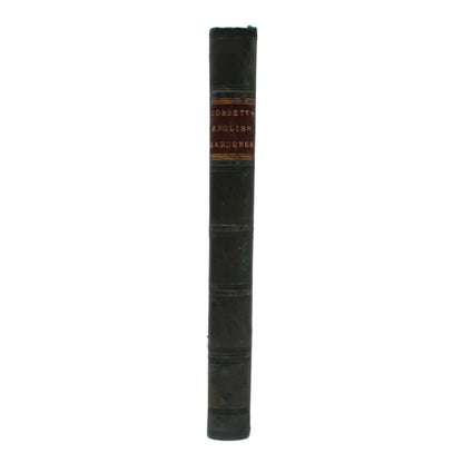 1838 Cobbett English Gardener Fold-Out Plate Half Leather