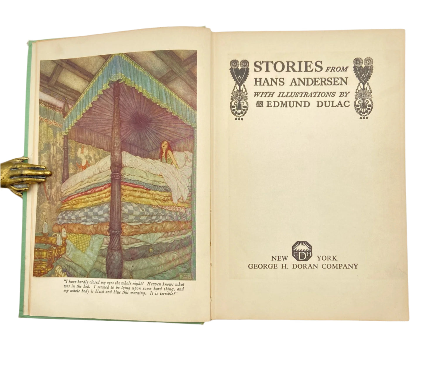 "Stories From Hans Anderson" Victorian Cloth Book