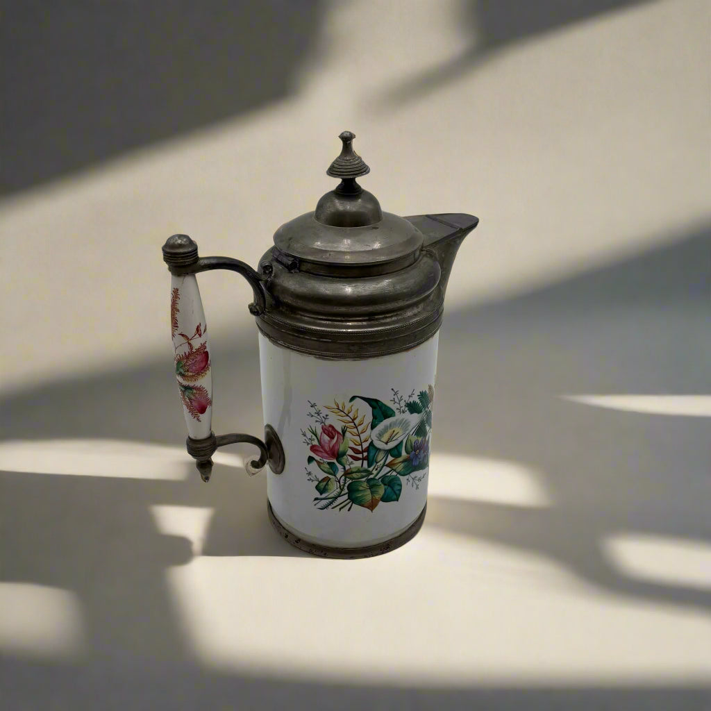 Victorian Porcelain Decorated Teapot