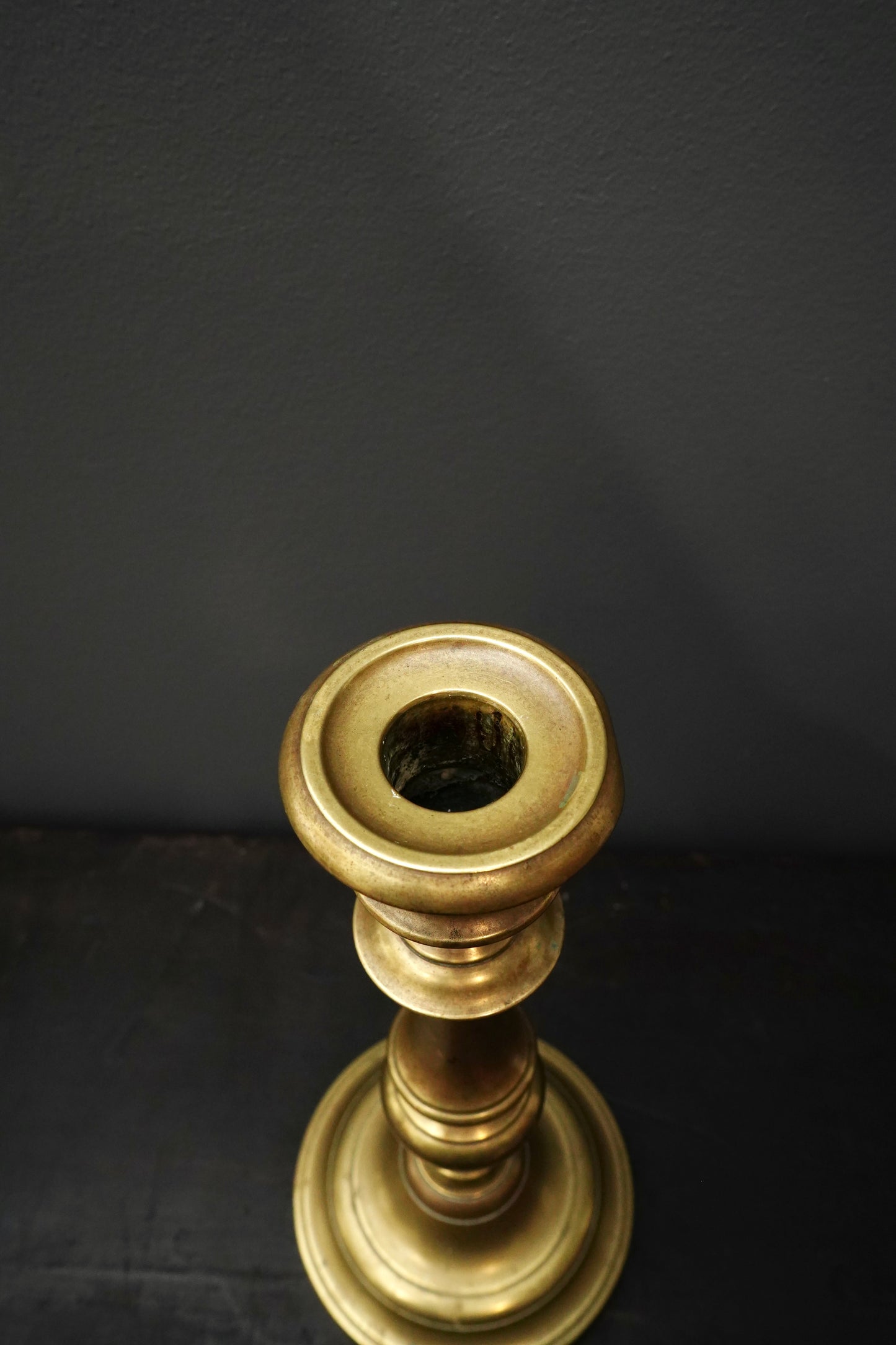 Pair Antique French Solid Brass Candlesticks Louis XVI Style 11 Inch