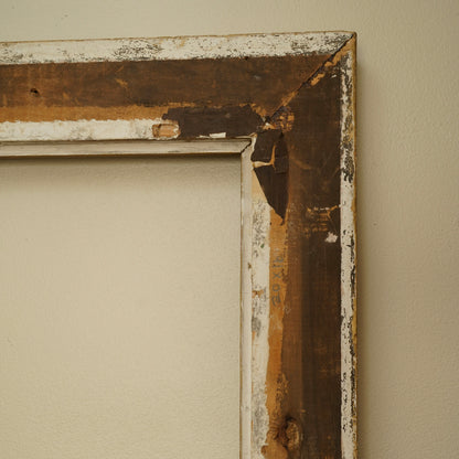 Antique Neoclassical Giltwood Frame with Rope & Cartouche Motifs, Late 19th Century