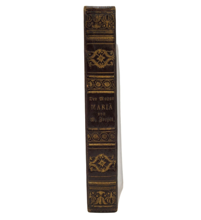 1840 "Der Monat Maria" Purple Full Leather German Book