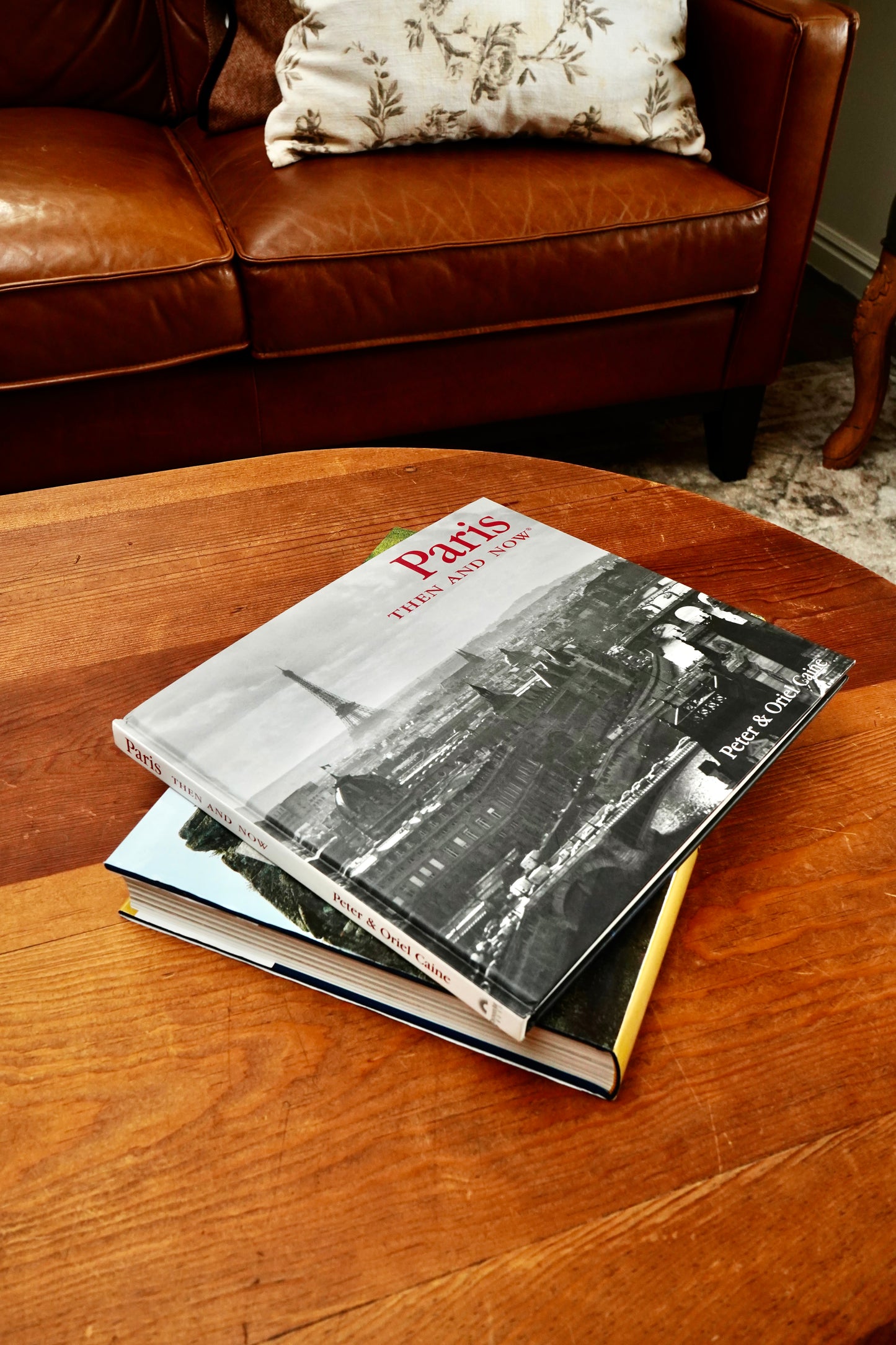 Paris Then and Now Coffee Table Photography History Book Peter & Oriel Caine Hardcover