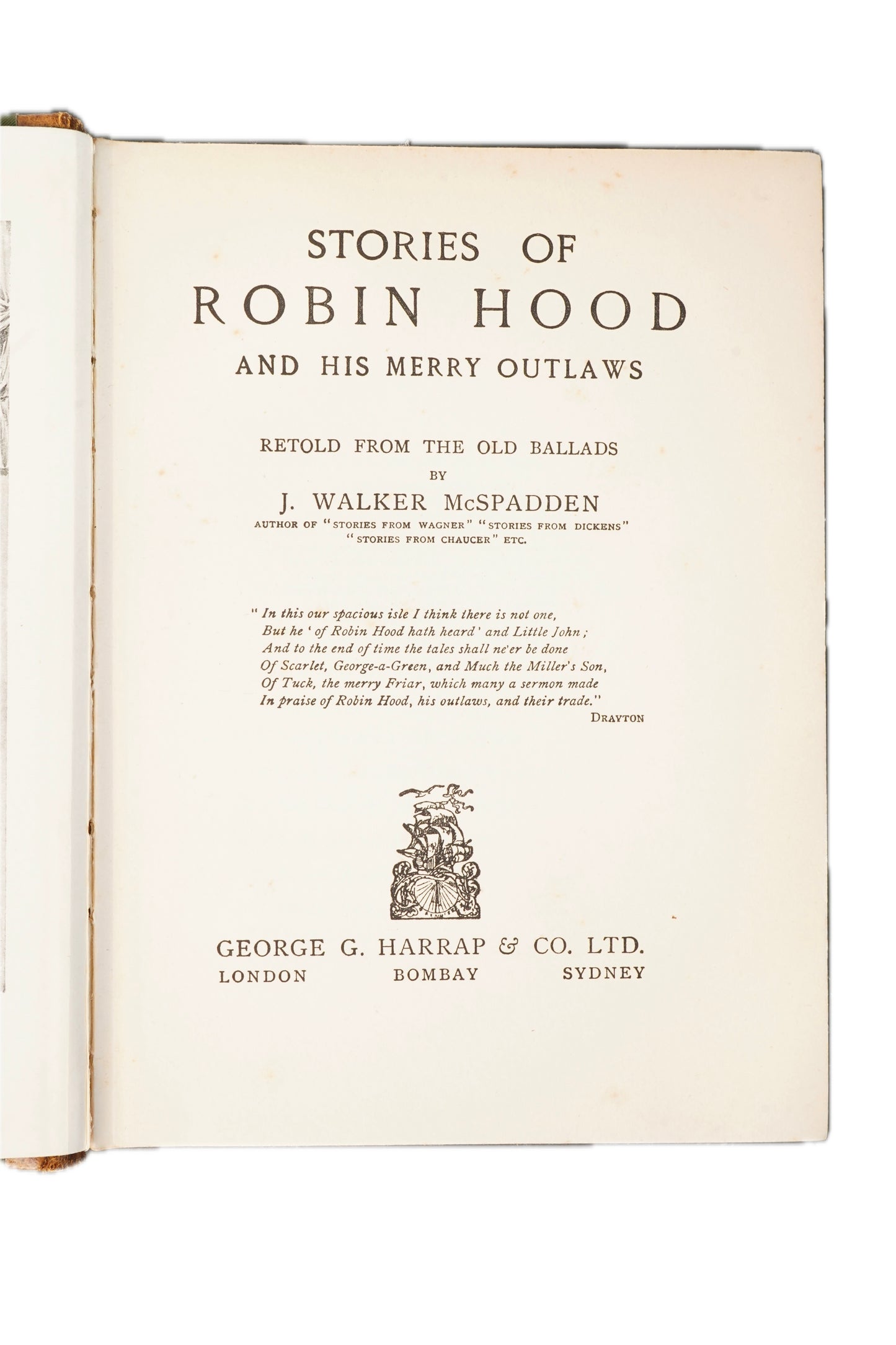 1931 McSpadden Stories of Robin Hood and His Merry Outlaws