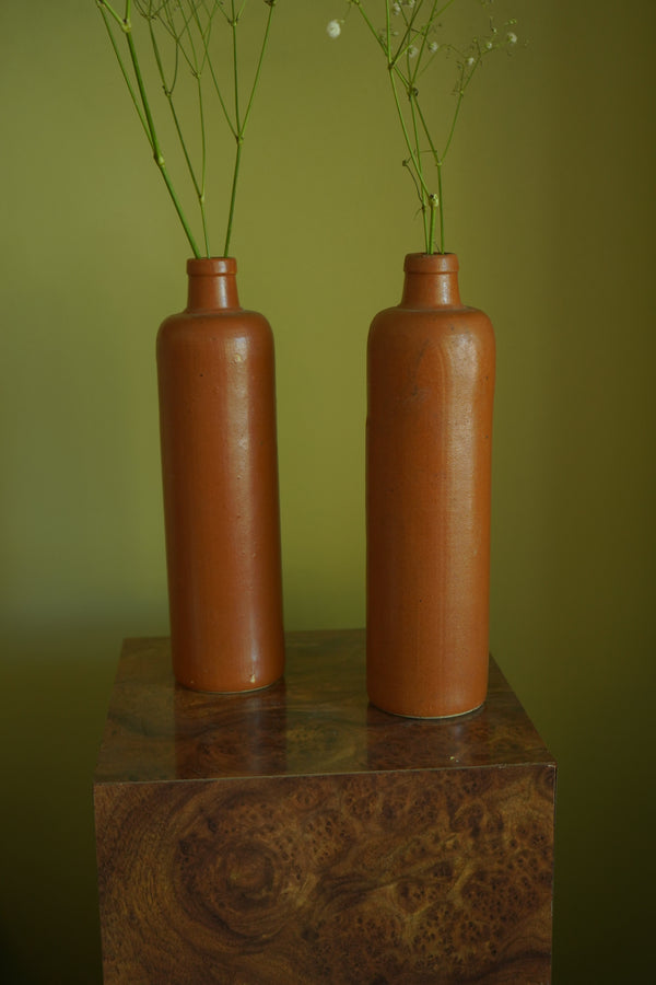 Antique 19th Century Salt-Glazed Stoneware Bottle with Maker’s Mark secondary view