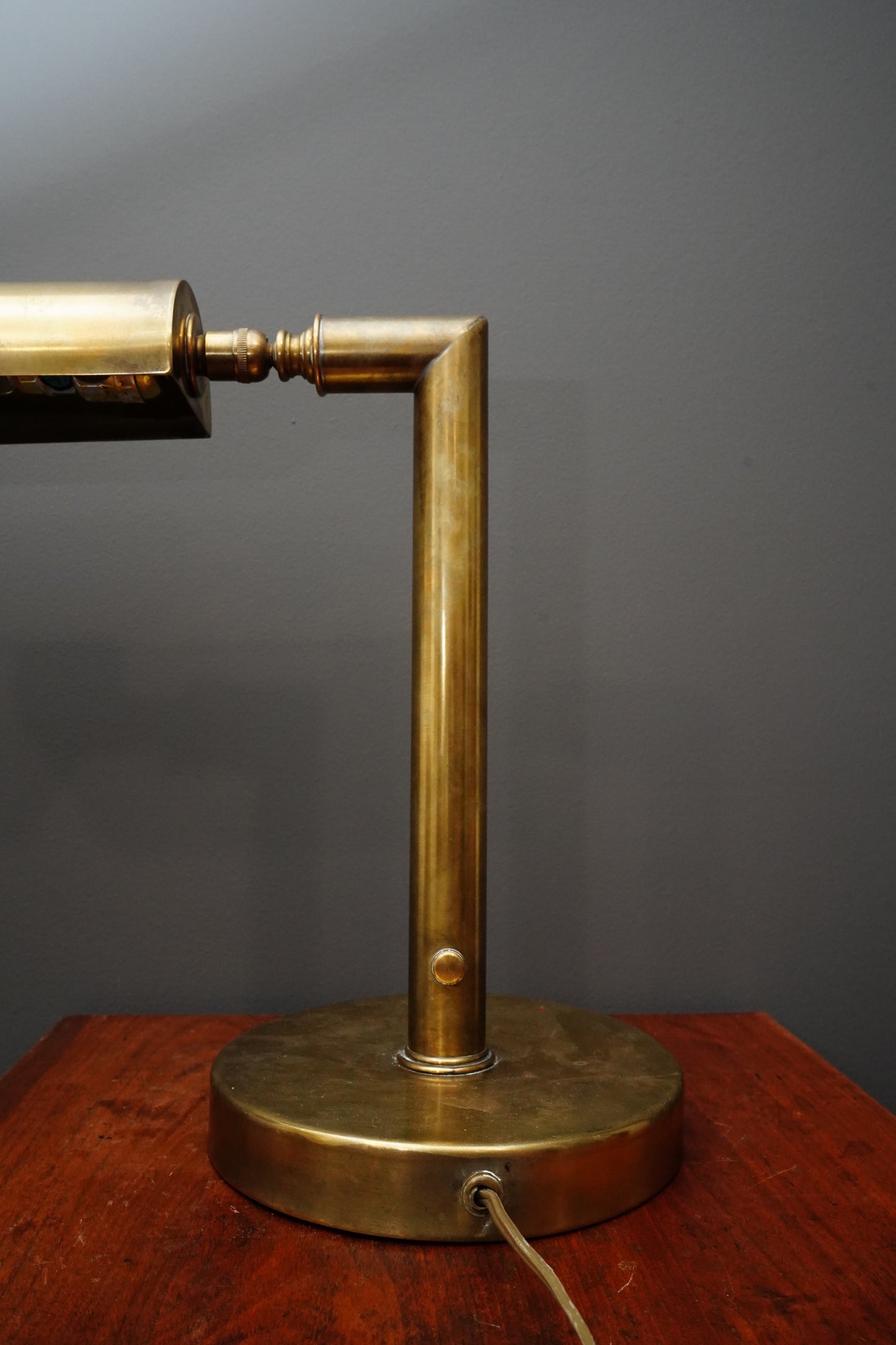 Vintage Brass Desk Lamp, Dimmable
