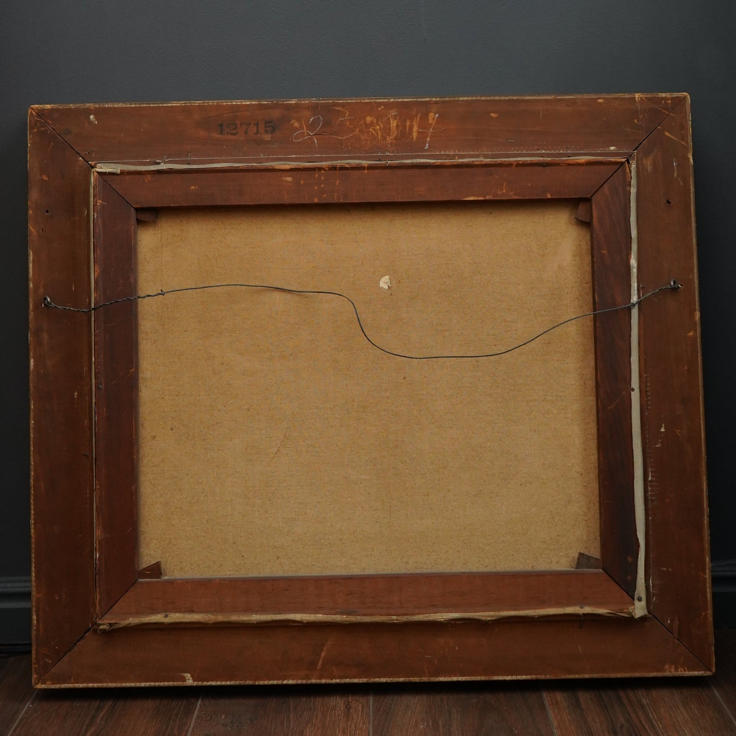 Antique European Still Life Oil Painting with Pineapple and Citrus in Gilded Frame