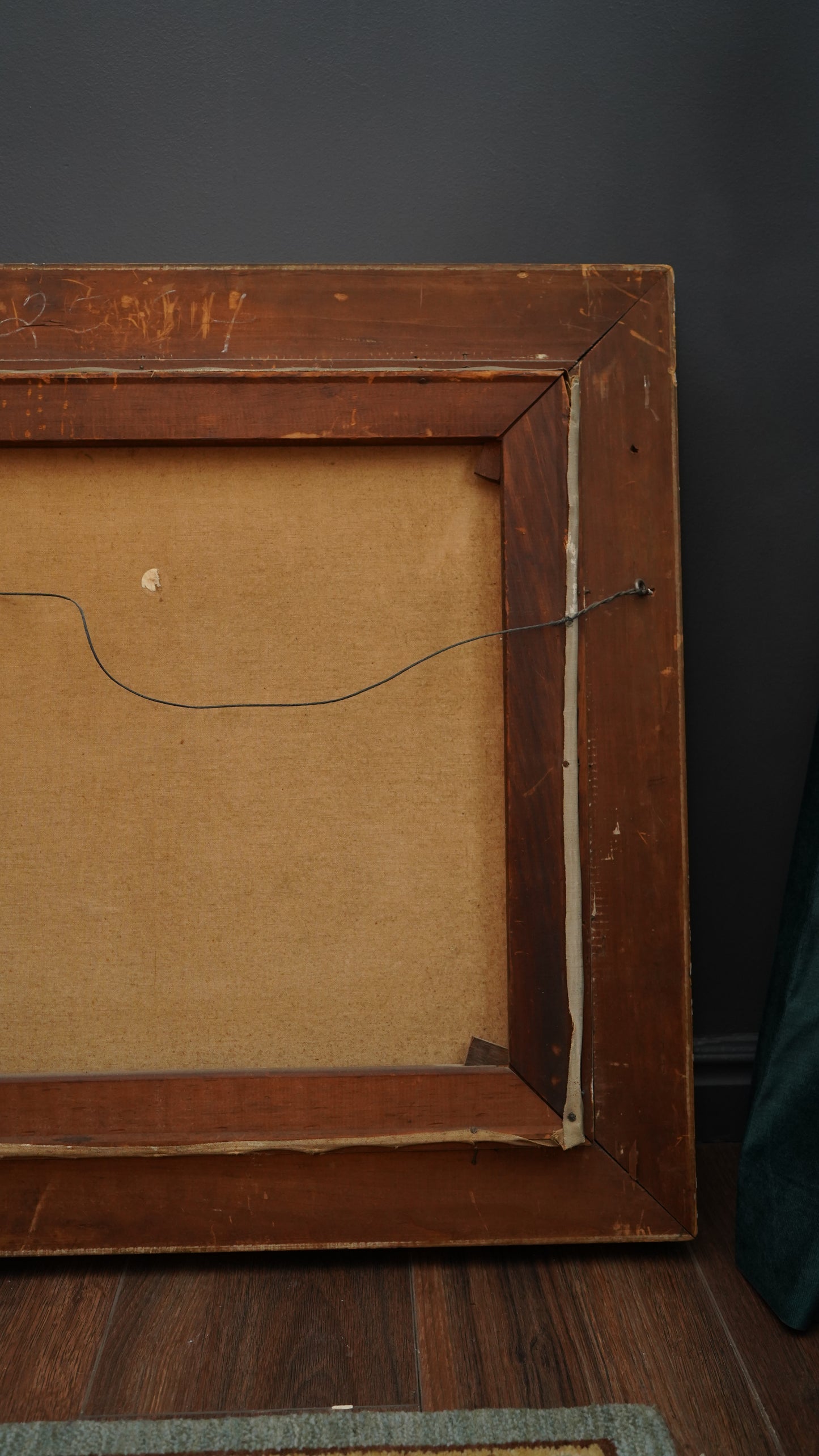 Antique European Still Life Oil Painting with Pineapple and Citrus in Gilded Frame