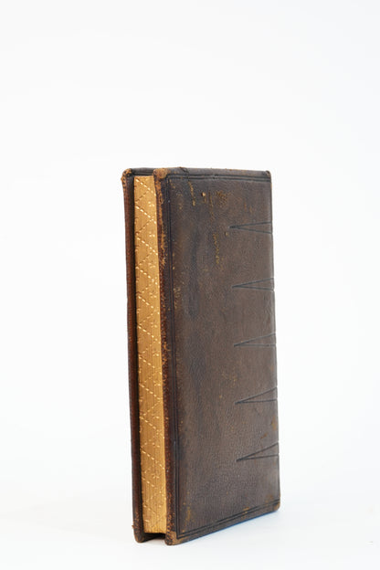 1852 Theodore Beza Novum Testamentum Gauffered Edge Book