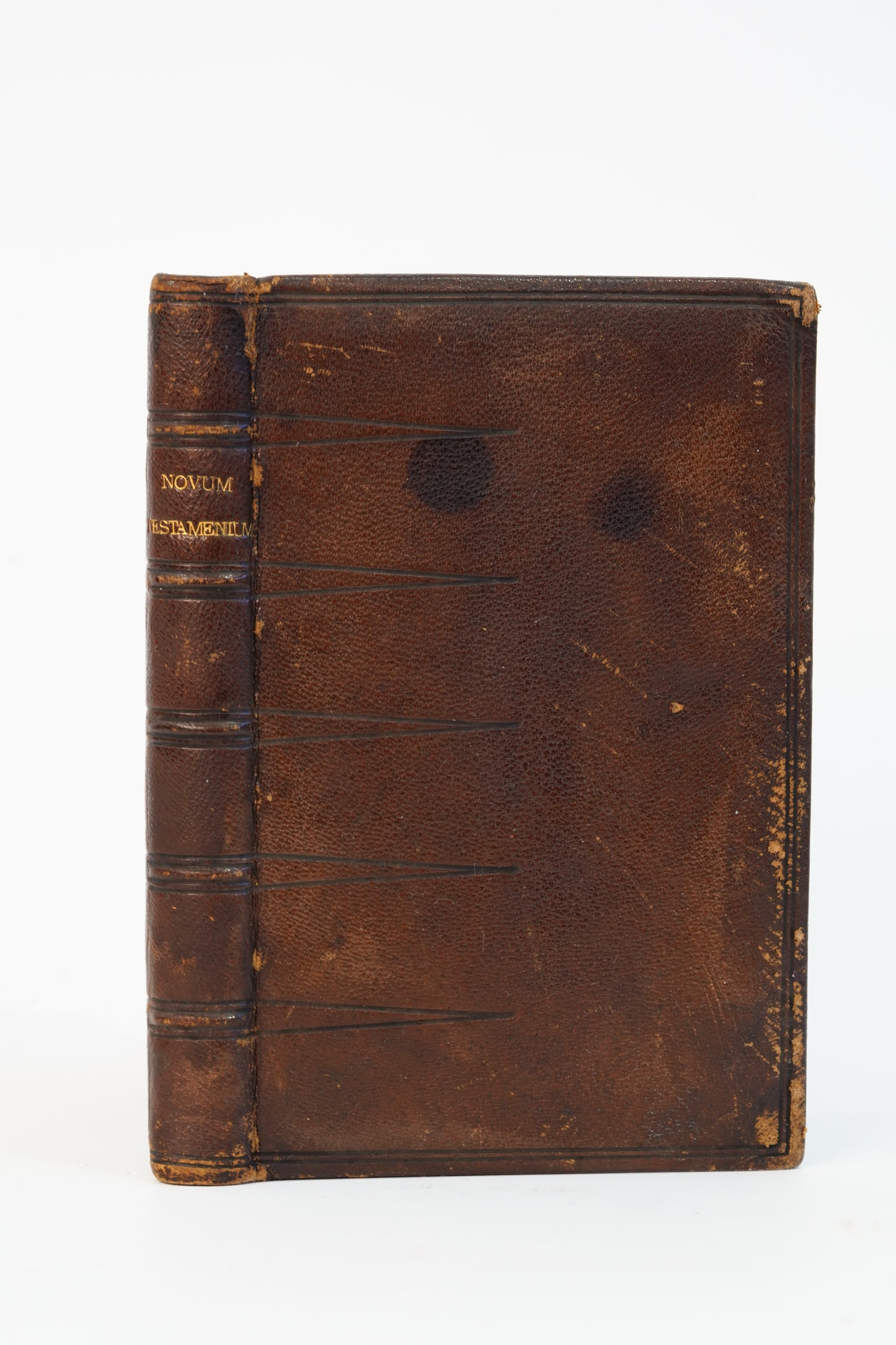 1852 Theodore Beza Novum Testamentum Gauffered Edge Book