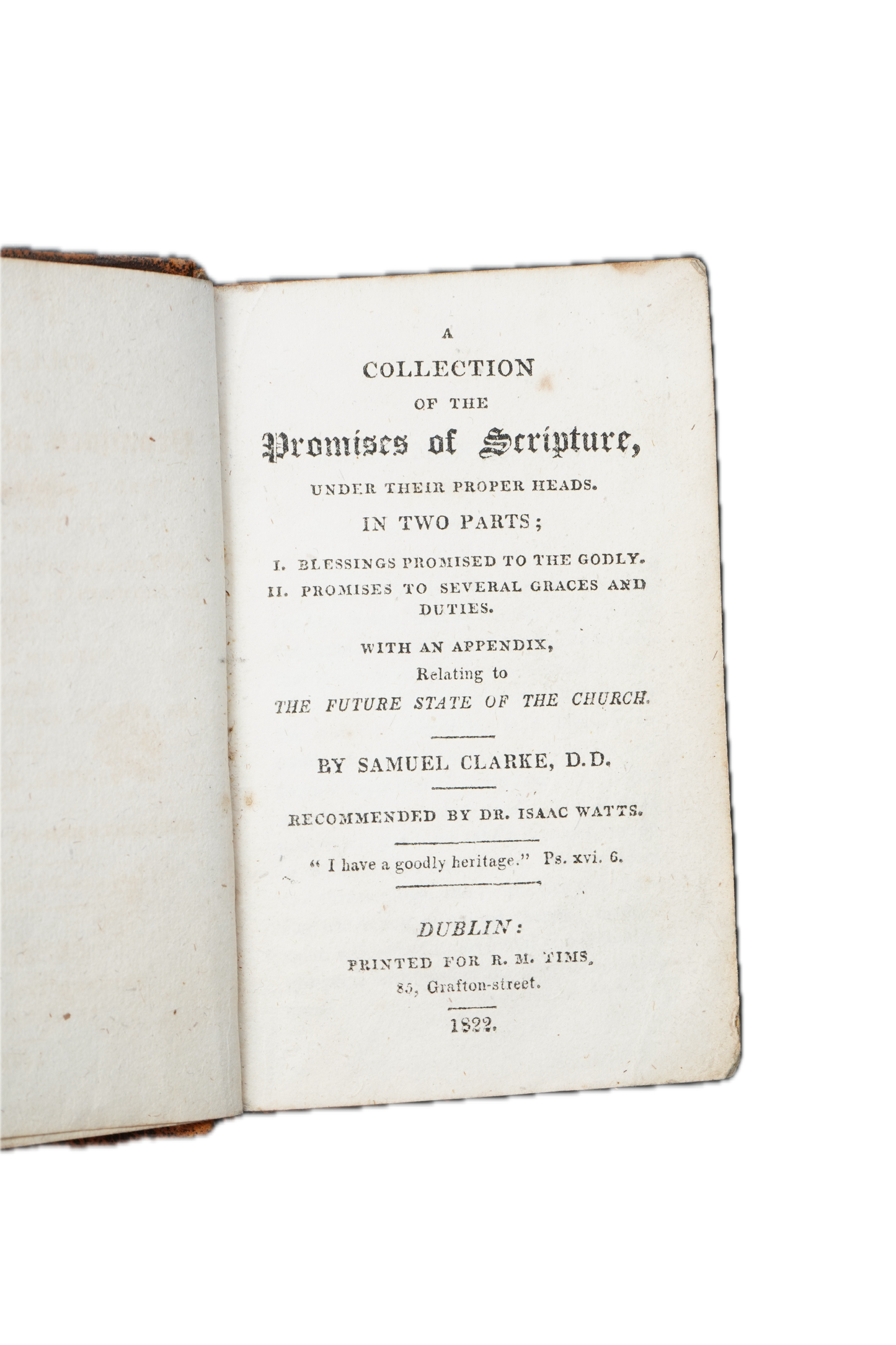1822 Samuel Clark A Collection of the Promises of Scripture