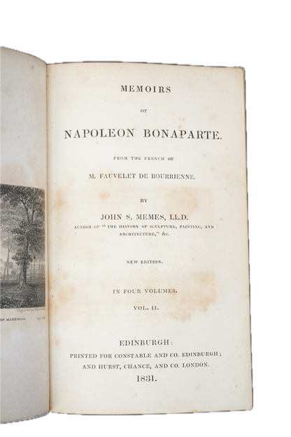 1831 Bourrienne Memoirs of Napoleon Bonaparte Vols. I & II