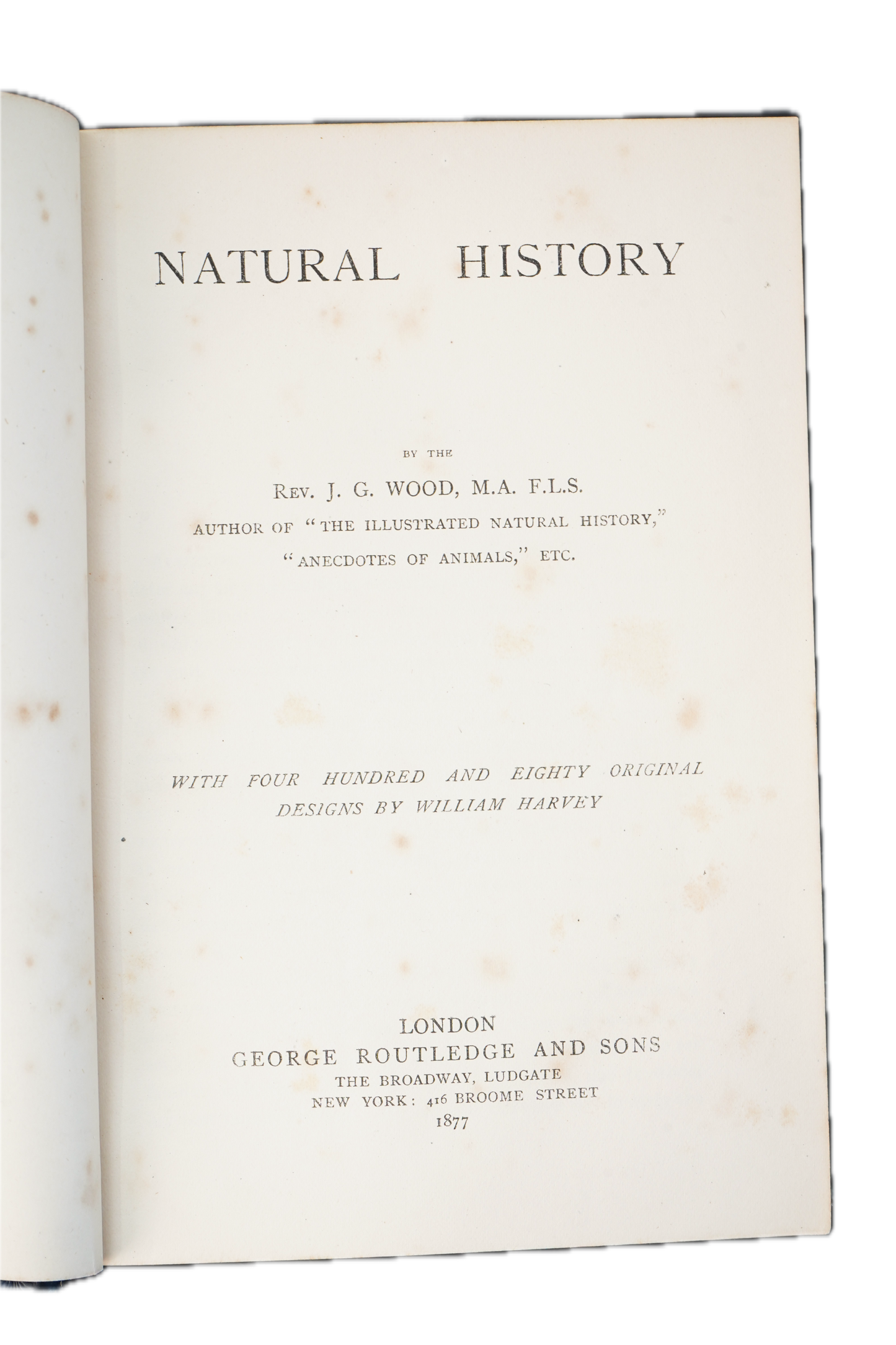 1877 Rev. J. G. Wood Natural History