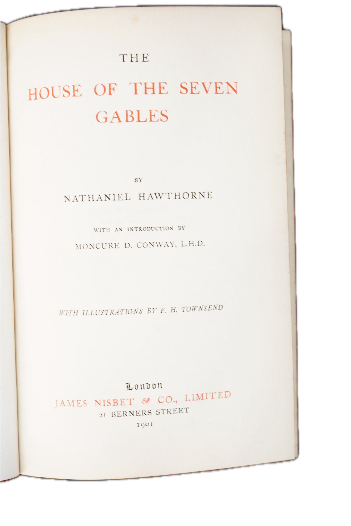 1901 Nathaniel Hawthorne The House of the Seven Gables