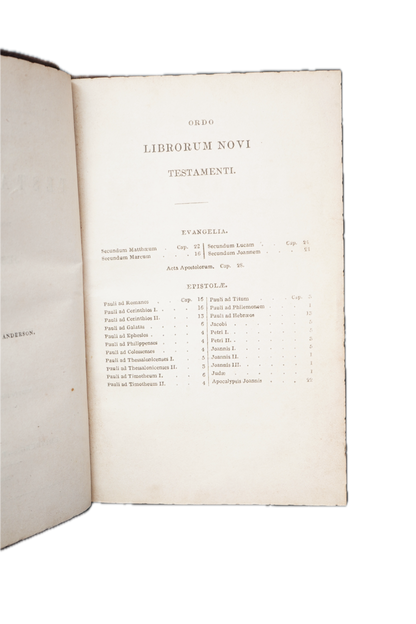 1852 Theodore Beza Novum Testamentum Gauffered Edge Book