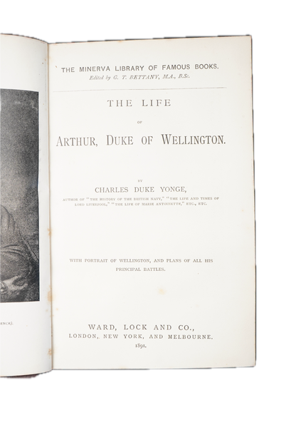 1891 Charles Duke Yonge The Life of Arthur, Duke of Wellington