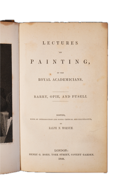 1848 Lectures on Painting Barry, Opie, Fuseli